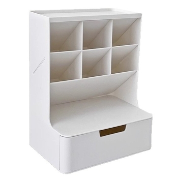 Držač olovke za učenike – stolni organizator s nagibnim dizajnom (plastika; bez logotipa; bez prilagodbe; bez IP dozvole; bez licenciranih marki)