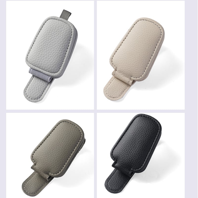 PU materijal automobilski višenamjenski držač kartica s klipom za naočale, držačem za ID i držačem za karticu