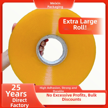 Strojová páska na balenie - priehľadná, 50 μm hrúbka, BOPP film, vysoká viskozita lepidla, tlakovou citlivé lepidlo, pre automatické baliace stroje