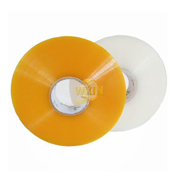 Gép csomagoló szalag - átlátszó, 50 μm vastagság, BOPP film, nyomásérzékeny ragasztó, magas viszkozitású, automata csomagológépekhez