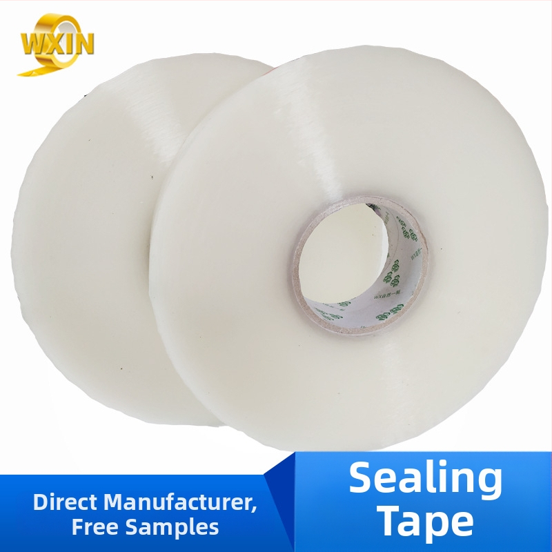Strojová páska na balenie - priehľadná, 50 μm hrúbka, BOPP film, vysoká viskozita lepidla, tlakovou citlivé lepidlo, pre automatické baliace stroje
