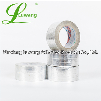 Posilnená hliníková fóliová páska pre elektroniku, chladničky a potrubné tesnenie; hrúbka 0,15 mm, podklad hliníková fólia; dlhodobá teplotná odolnosť 60°C, krátkodobá 80°C; značka Liangwang