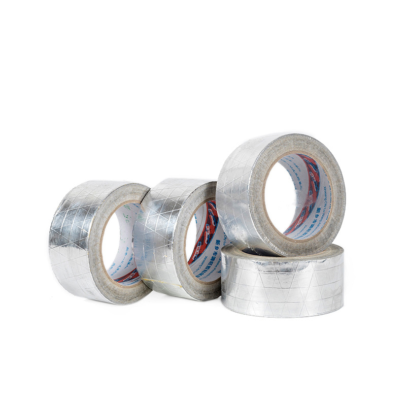 Ενισχυμένη ταινία αλουμινένιου φιλμ για ηλεκτρονικά, ψυγεία και σφράγιση σωληνώσεων · Πάχος 0,15 mm, υπόβαθρο αλουμινένιο φιλμ · μακροπρόθεσμη αντοχή στη θερμοκρασία 60°C, βραχυπρόθεσμη 80°C · μάρκα Liangwang