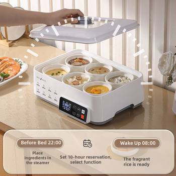 Elektrický parný hrniec, objem 6–8 l, jednovrstvový dizajn, 3C certifikát