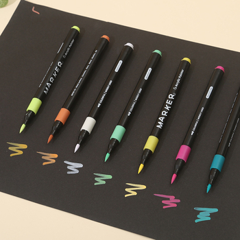 Dingdinghu Set akrilnih marker-a s mekanim vrhom – stackable graffiti markeri za umjetnost i DIY za djecu, osnovno pakiranje, 80 zamjenskih boja