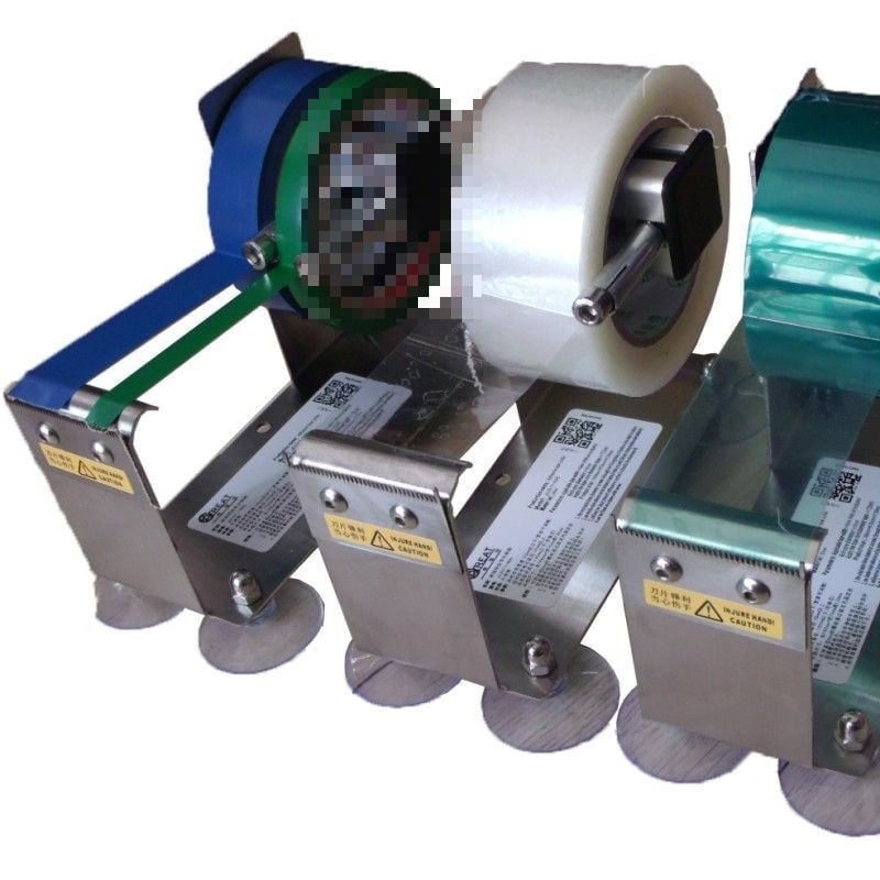 Rezač trake i stroj za brtvljenje kutija; nehrđajući čelik; marka 34567; model Drugo; promjer osovine trake: pogledaj detalje