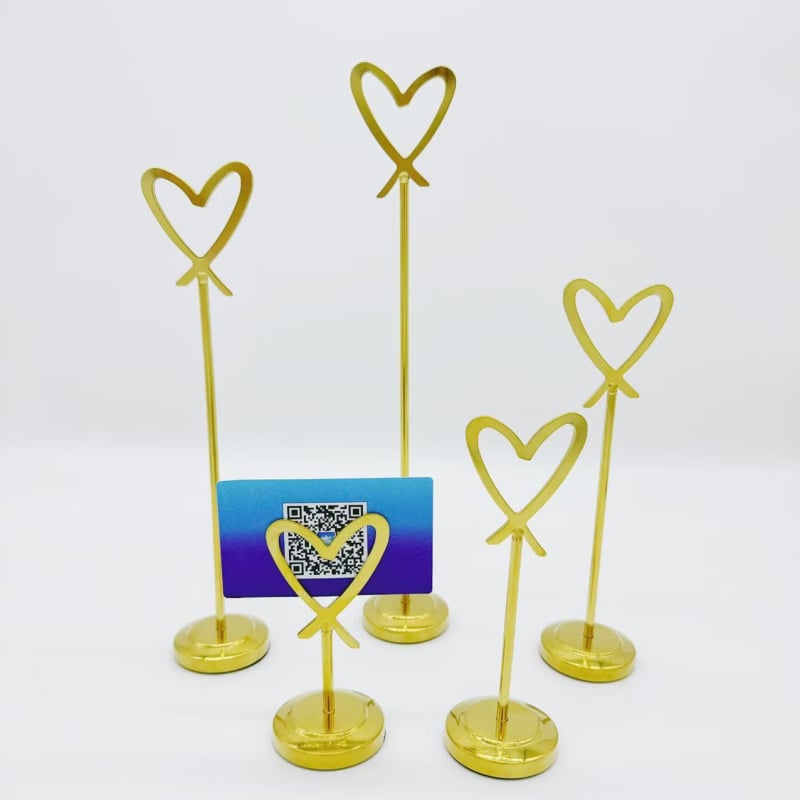 Сърцевиден държач за табличка за седалка от неръждаема стомана, китайски стил, без внос