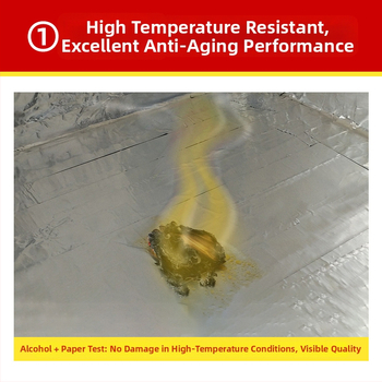 Alumíniová páska z fólie pre opravu vodovodných potrubí pri vysokej teplote, lepidlo na báze vody, dĺžka 10/20 m, šírka 3/5 cm, papierový jadrový valec