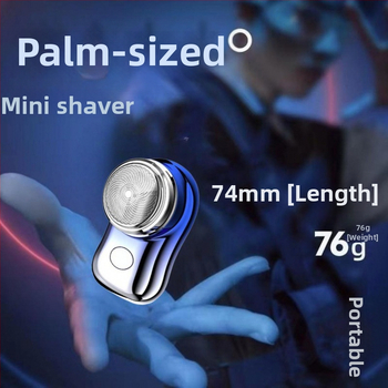 Elektrický holiaci strojček s rotujúcou hlavou, vstavaná batéria 500–800 mAh, 60 minút prevádzky, bezkartáčový motor, odnímateľná a umývateľná hlava