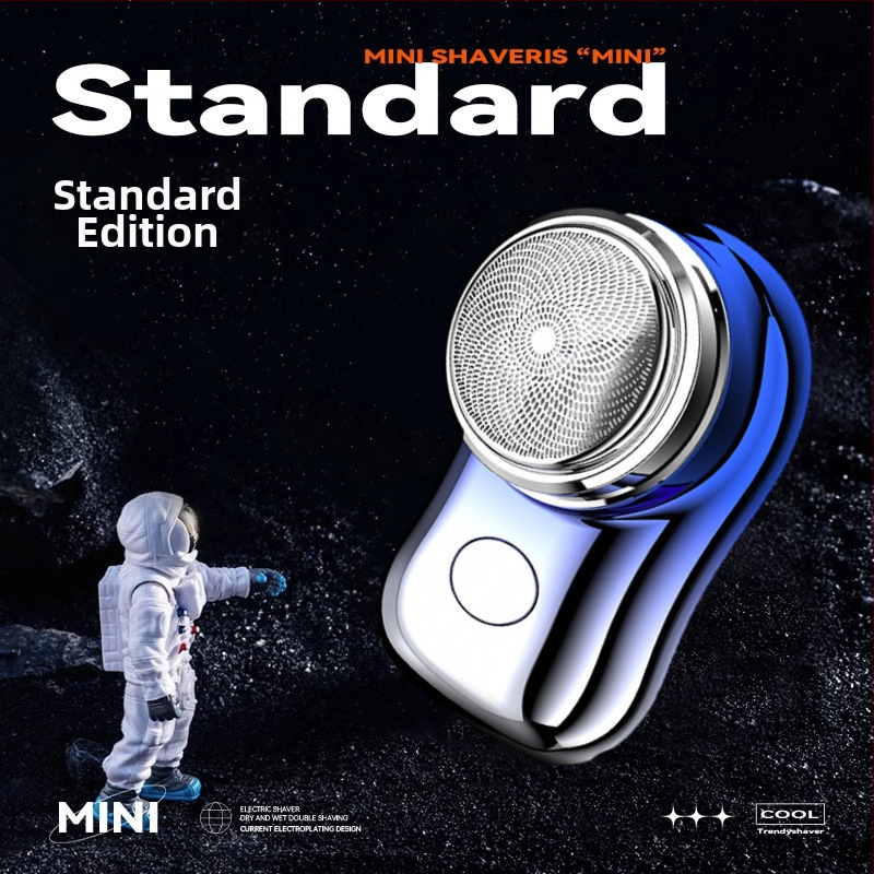 Elektrický holiaci strojček s rotujúcou hlavou, vstavaná batéria 500–800 mAh, 60 minút prevádzky, bezkartáčový motor, odnímateľná a umývateľná hlava