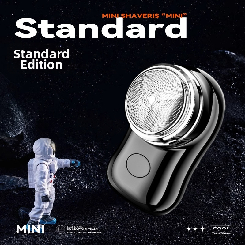 Elektrický holiaci strojček s rotujúcou hlavou, vstavaná batéria 500–800 mAh, 60 minút prevádzky, bezkartáčový motor, odnímateľná a umývateľná hlava