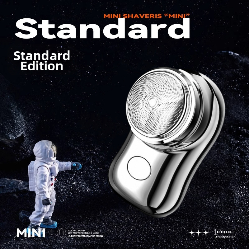 Elektrický holiaci strojček s rotujúcou hlavou, vstavaná batéria 500–800 mAh, 60 minút prevádzky, bezkartáčový motor, odnímateľná a umývateľná hlava