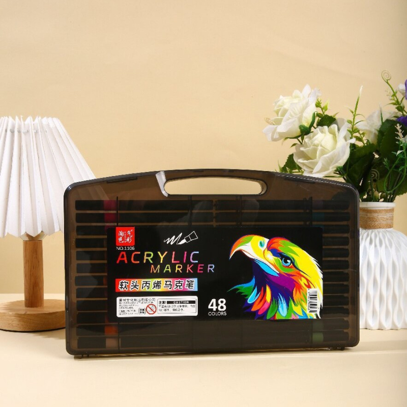 Akrilni marker s mekanim vrhom za djecu, graffiti stil, set markera koji se mogu slagati Dingdinghu