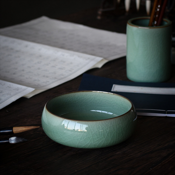 And Tae set četkica od Longquan celadona s posudom za četkice i kamenom za mastilo, model qweqwe123456, ispis logotipa, prilagodba