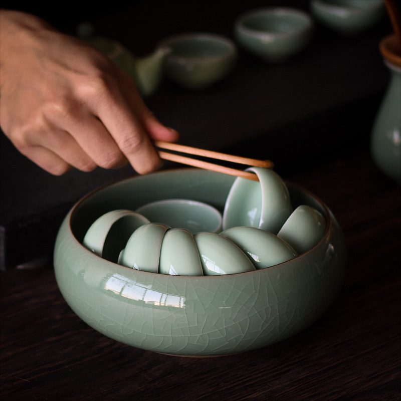 And Tae set četkica od Longquan celadona s posudom za četkice i kamenom za mastilo, model qweqwe123456, ispis logotipa, prilagodba