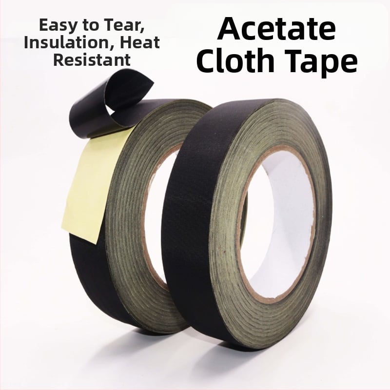 Páska z acetátového plátna pre vysokoteplotnú izoláciu a ochranu pri spájaní — vysoká viskozita, akrylové lepidlo, hrúbka 0,22 mm
