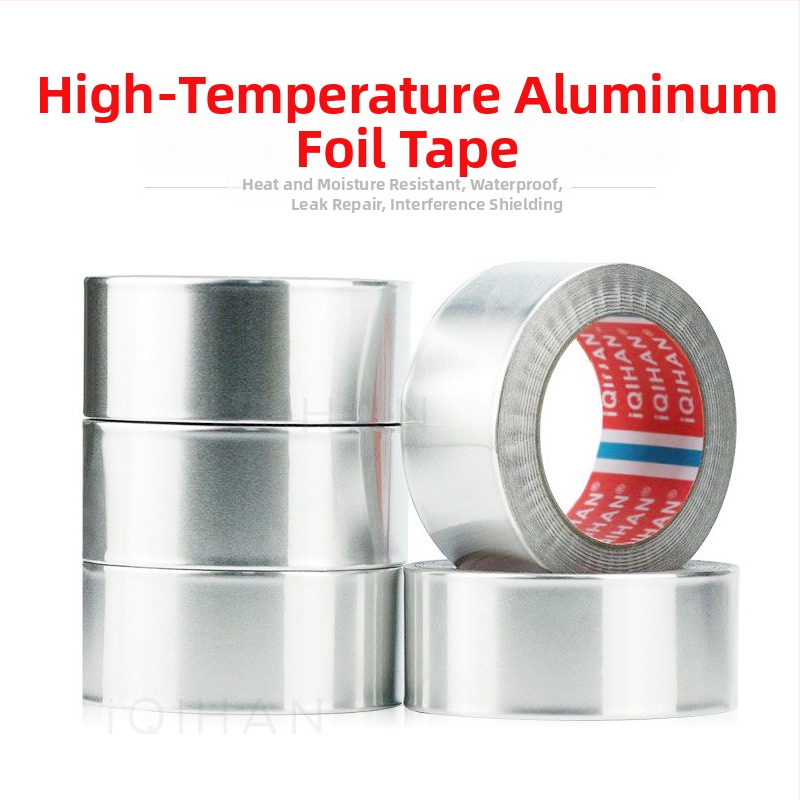 iQIHAN páska z hliníkového foliového materiálu pre vnútorné HVAC potrubie, hrúbka 0,06 mm, teplotný rozsah -20°C až 205°C