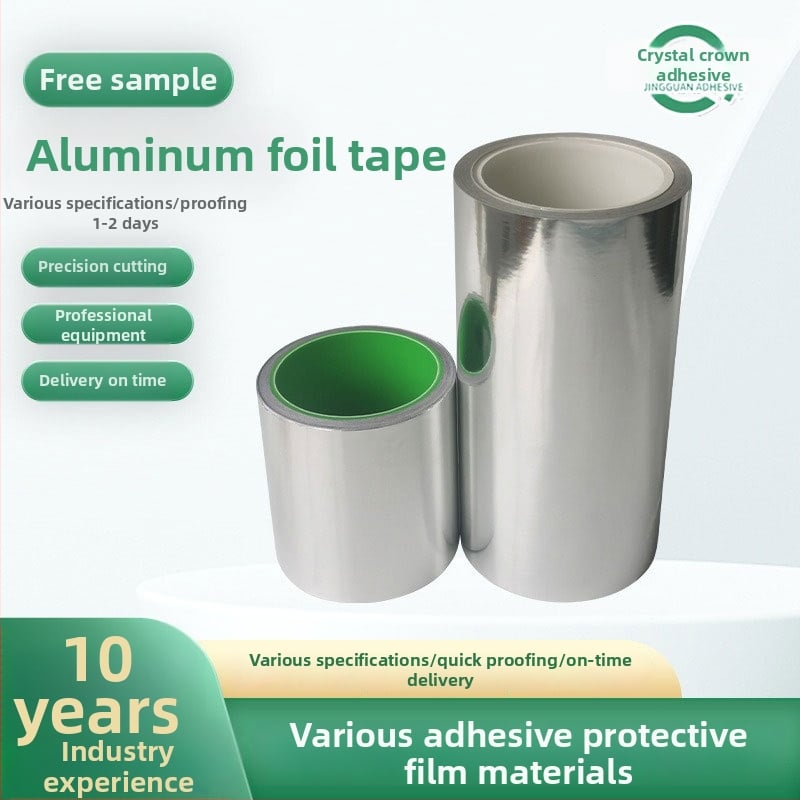 Crystal Crown Ταινία Αλουμινίου Φύλλου για Μόνωση Ψυγείου και Στεγανοποίηση Σωληνώσεων – Επικολλημένο Φύλλο Αλουμινίου, Βάση Αλουμινίου, 80°C Συνεχές / 120°C Βραχυπρόθεσμα
