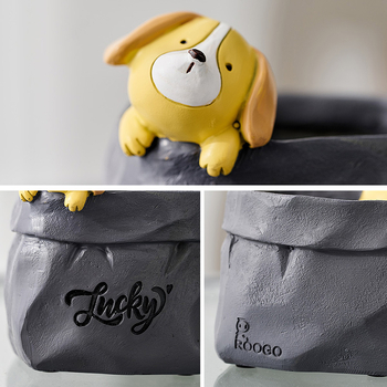 Držač olovaka u obliku medvijeda – dekorativni stolni ukras, od smole i željeza, Značka: To the Cabinet, Model SHCF1210081