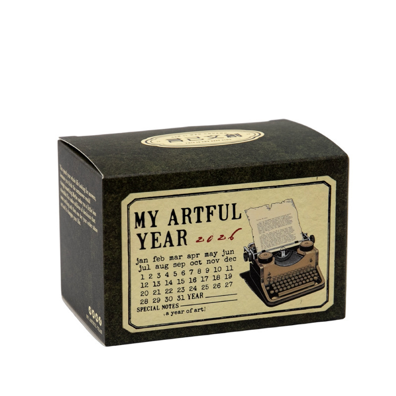 Yuxian 2026 календарна лента – бяла телешка кожа, без персонализация, многофункционална за вътрешна употреба, образование, индустрия, на открито, търговски цели, автомобил и водене на дневник