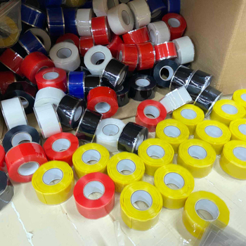 Αυτοκολλητή ταινία σιλικόνης για ηλεκτρική μόνωση υψηλής τάσης και προστασία από φλόγες; σιλικονούχα γόμα; εύρος θερμοκρασίας -50 έως 300°C (βραχυπρόθεσμα) και 260°C (μακροπρόθεσμα).