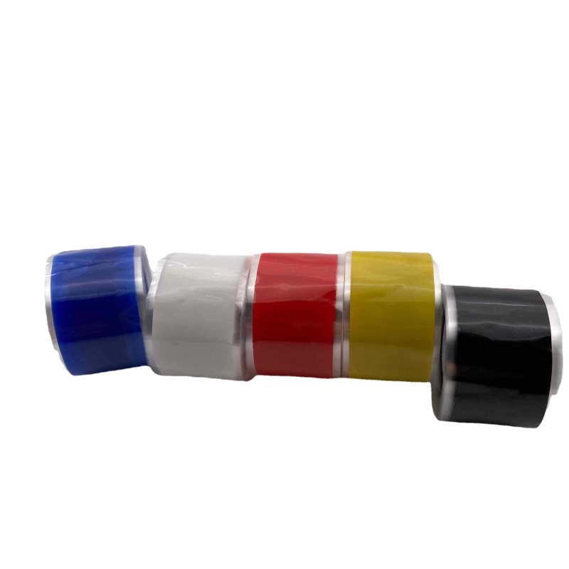 Αυτοκολλητή ταινία σιλικόνης για ηλεκτρική μόνωση υψηλής τάσης και προστασία από φλόγες; σιλικονούχα γόμα; εύρος θερμοκρασίας -50 έως 300°C (βραχυπρόθεσμα) και 260°C (μακροπρόθεσμα).