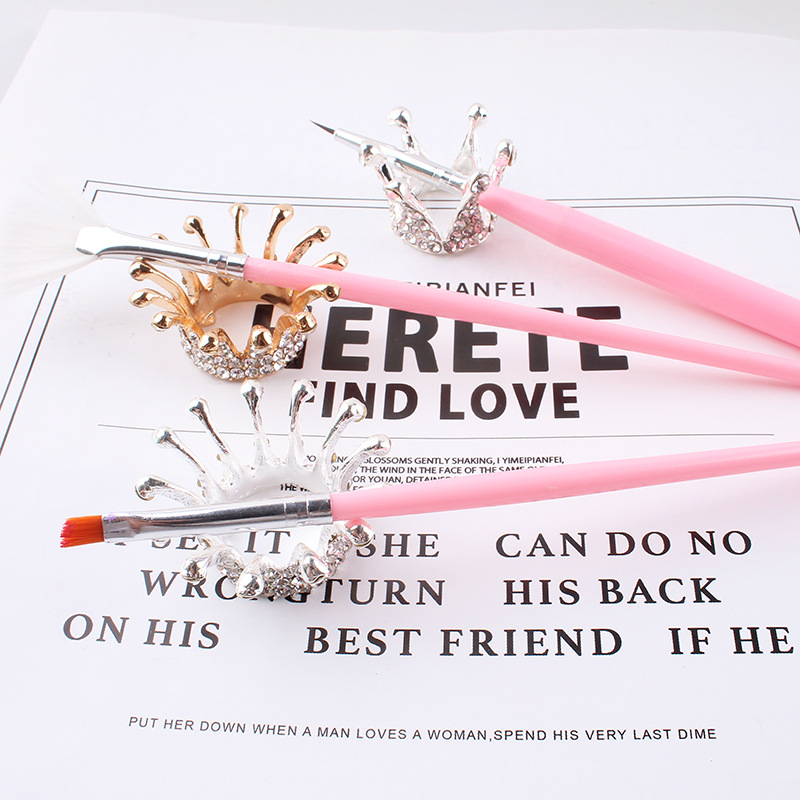 Κορωνίδα για μανικιούρ - Δοχείο/Διακοσμητικό για στυλό, κράμα με στρας, 13,2 g καθαρό βάρος, πίνακας επίδειξης νυχιών, μάρκα Giant Color