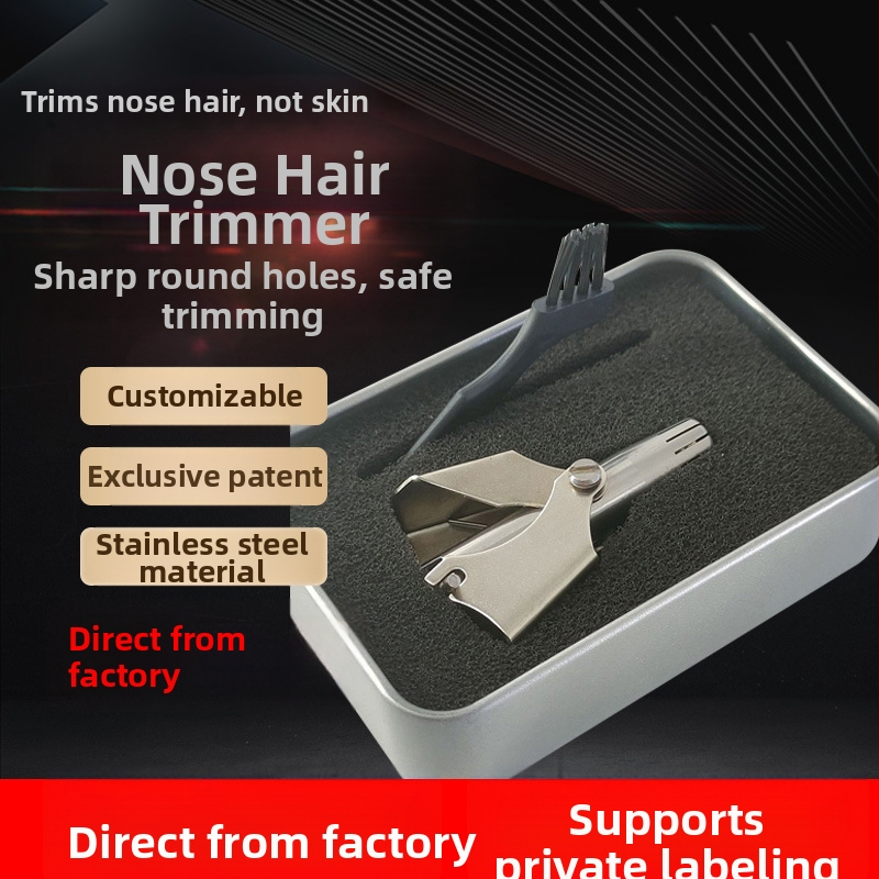 Nosový zastrihávač chĺpkov, nerezová oceľ, dobíjateľný, úplne umývateľný, 25 g