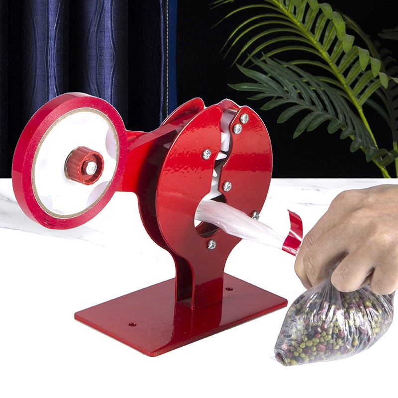 Stroj za zatvaranje vrećica za supermarket – plastični; model: Bag sealing machine; neto težina 879 g; pogodan za zatvaranje vrećica s voćem i povrćem, grickalicama i suhim voćem.