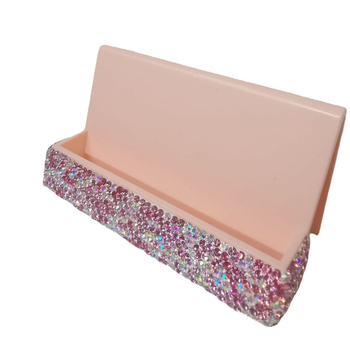 Suport pentru cărți de vizită, decor cu diamante, design cu un singur strat, marca Starlight, potrivit ca un cadou de afaceri