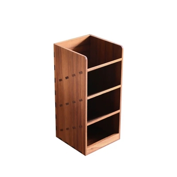 Držač za olovke od drveta, kvadratnog oblika, stolni organizator, poklon za Dan učitelja