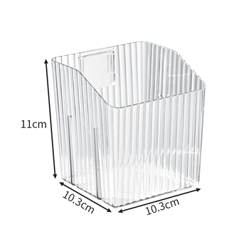 Plastični zidni organizator za olovke, s prugastim uzorkom, kapacitet 1 L, model Wall Box, moderni minimalistički stil