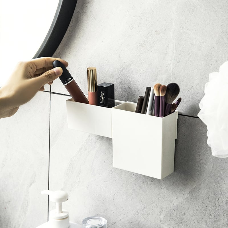 Zidni organizator za stol – ABS plast, 0,5 L, otvoreni vrh, za pisala i kozmetiku