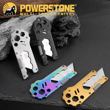 EDC višenamjenski nož za umjetnost, oštrica od cijelog čelika, model PL-94; oštrica 90×35×6 mm, materijal 2CR13, težina 43 g