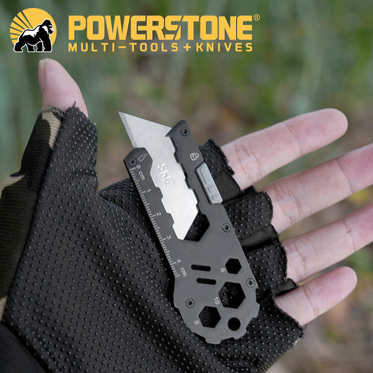 EDC višenamjenski nož za umjetnost, oštrica od cijelog čelika, model PL-94; oštrica 90×35×6 mm, materijal 2CR13, težina 43 g