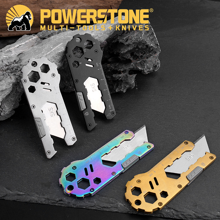 EDC višenamjenski nož za umjetnost, oštrica od cijelog čelika, model PL-94; oštrica 90×35×6 mm, materijal 2CR13, težina 43 g