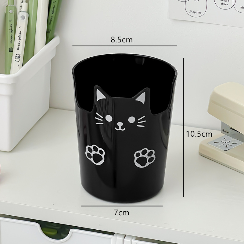 Držač olovaka s crtanim motivom - okrugli plastični stolni organizator