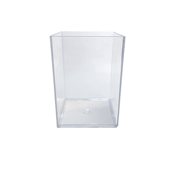Prozirni akrilni kvadratni organizator za olovke i četkice za radni stol