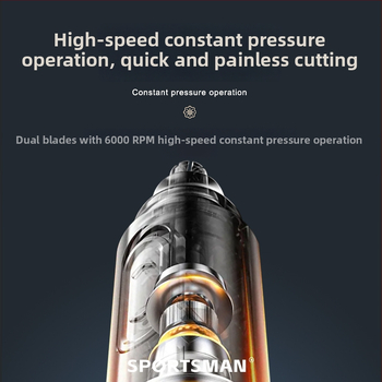 SPORTSMAN elektrický zastrihávač nosových chĺpkov, USB nabíjanie, ABS telo, vymeniteľná čepeľ