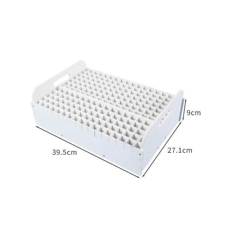 Kutija za pohranu marker olovaka, 204 otvora, PVC, kvadratnog oblika, stolni držač za olovke