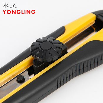 Industrijska razina nož za rezanje papira s premazom ljepila i protukliznom ručkom, model YL-S286, konstrukcija od plastike/PS/ABS/karbonska čelika, oštrica debljine 0,5 mm