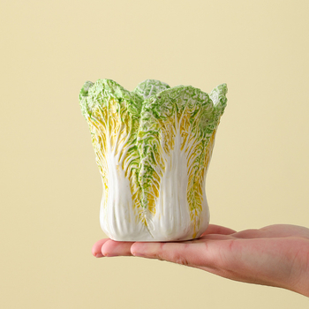 Keramički držač za olovku u obliku kupusa – pohrana četkica za šminku, prilagodba logotipa, poklon