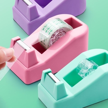 Dispenzer za traku i držač, rezač trake, univerzalna baza (kompatibilna s trakama do 48 mm; tisk logotipa nije moguć; bez prilagodbe)