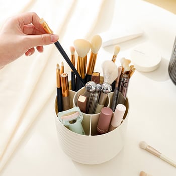 Evening Wind Rotirajući kozmetički organizator kutija, od PP plastike, kapacitet 12L, organizator za četke za šminku