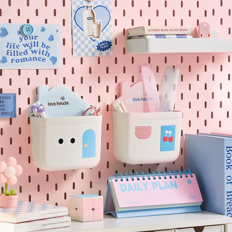 Kutija za skladištenje na radnom stolu - Plastika, 2 L kapaciteta, Višenamjenski organizator za daljinske upravljače, uredski pribor, mobitele i kozmetiku