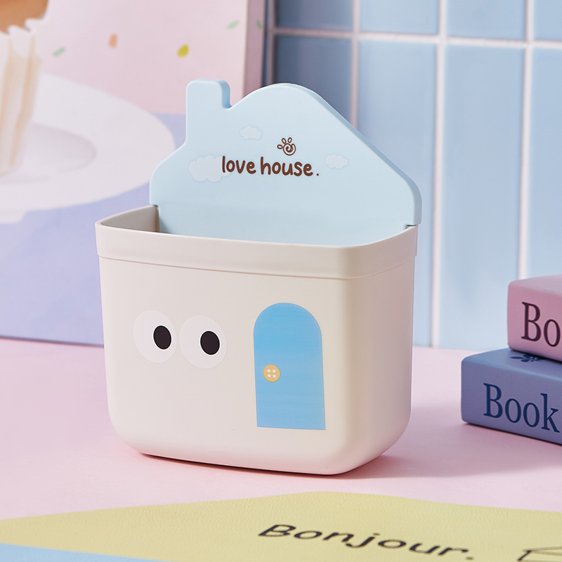 Kutija za skladištenje na radnom stolu - Plastika, 2 L kapaciteta, Višenamjenski organizator za daljinske upravljače, uredski pribor, mobitele i kozmetiku