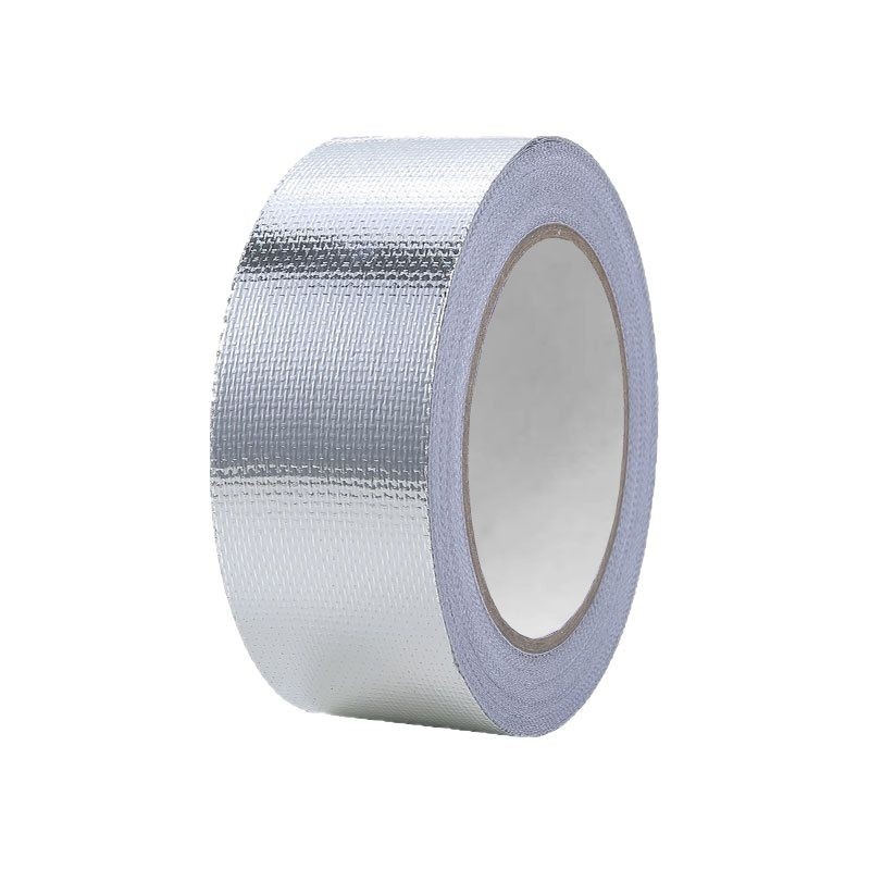 Ταινία από ινες γυαλιού με αλουμινόφυλλο, κόλλα βάσης καουτσούκ, ανθεκτική σε υψηλές θερμοκρασίες, φλογοασφάλεια, πάχος 0,15 mm