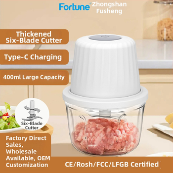 Elektrický drvič cesnaku a kuchynský mixér, kapacita pod 1 l, dobíjateľný a prenosný, ≤36V, 10000 rpm, sklenená nádoba