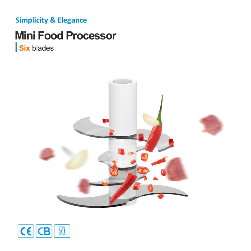 Električni češnjak sjeckalica i kuhinjski blender, kapacitet ispod 1 L, Punjiva i prijenosna, ≤36V, 10.000 rpm, staklena posuda