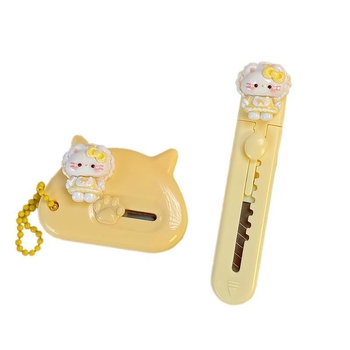 Macskás dizájnú hobbi kés TY-962, Independent márka, rozsdamentes acél és műanyag kivitel, nettó tömeg 20 g